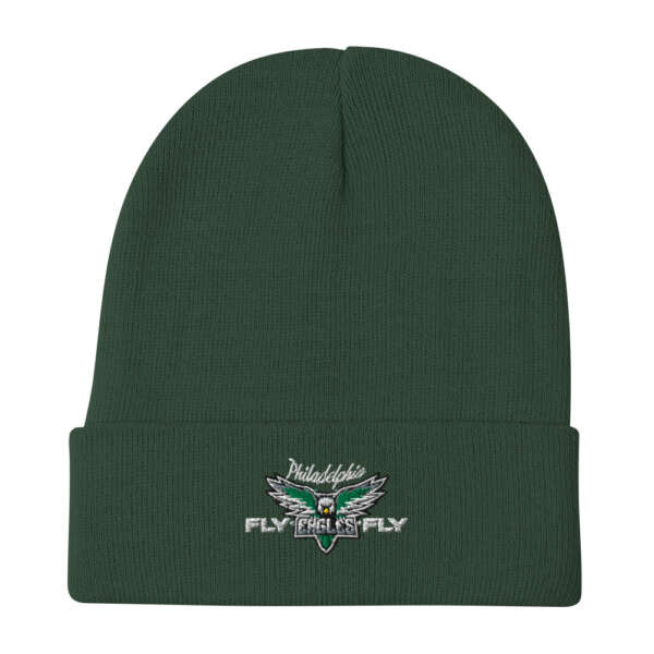 Fly Eagles Fly Embroidered Beanie - Image 3
