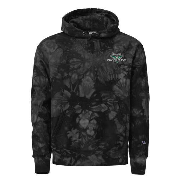 Fly Eagles Fly Unisex Champion tie-dye hoodie - Image 5