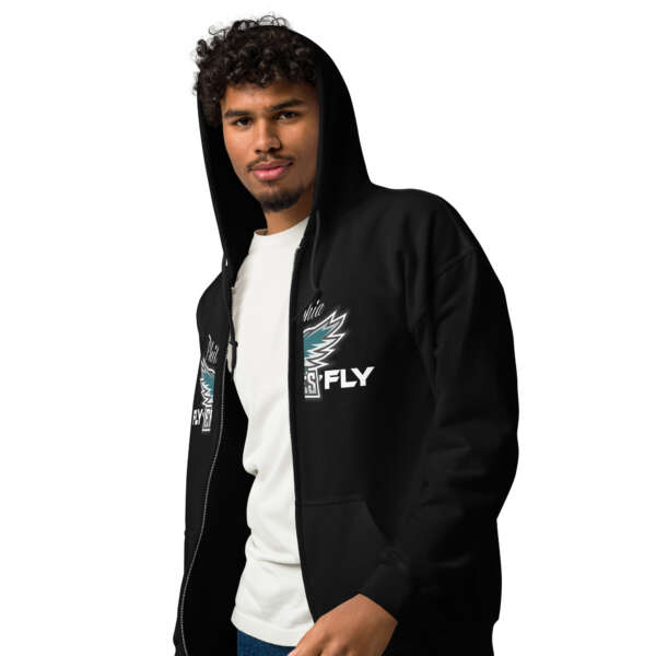 Fly Eagles Fly Unisex heavy blend zip hoodie - Image 2