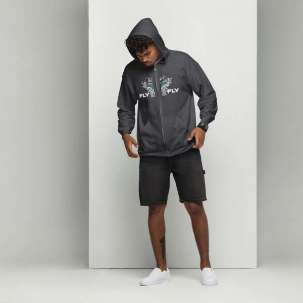 Fly Eagles Fly Unisex heavy blend zip hoodie - Image 6