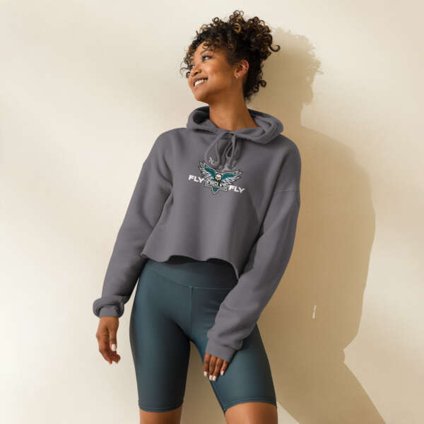 Fly Eagles Fly Crop Hoodie - Image 3