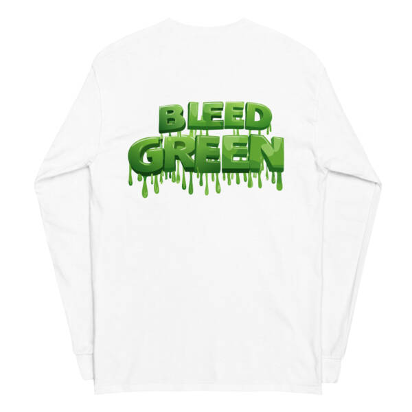 Eagle's Nation/Bleed Green Men’s Long Sleeve Shirt - Image 5