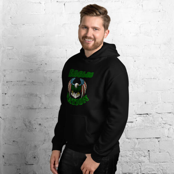 Eagle's Nation/Bleed Green Unisex Hoodie - Image 4