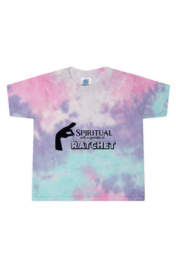 Prana V Tie-Dye Cotton Candy Ladies' Cropped T-Shirt