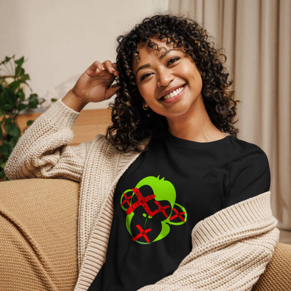 Women's Shattered Dreams Neon Relaxed T-Shirt - Image 9