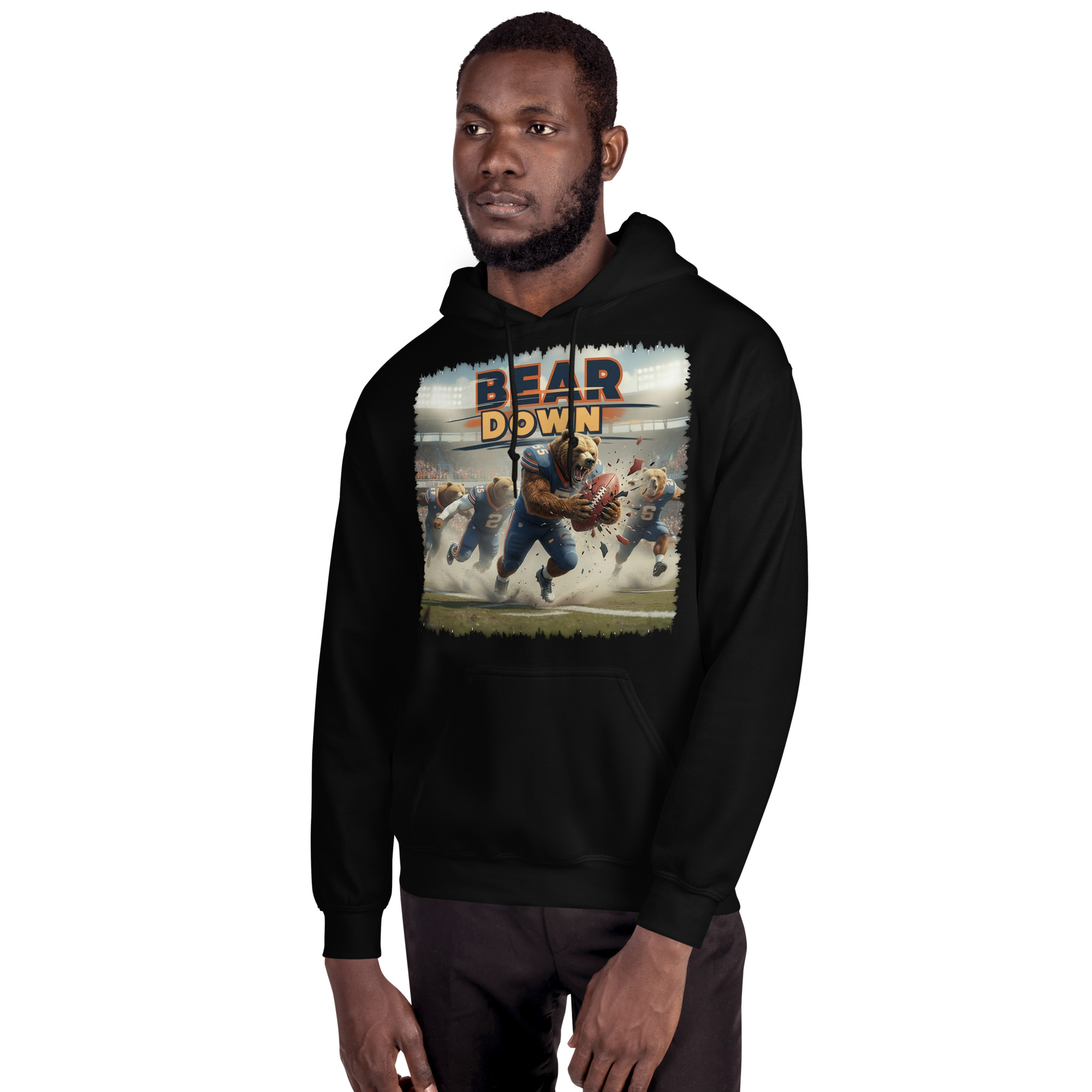 Bear Down Chicago Unisex Hoodie - Image 3