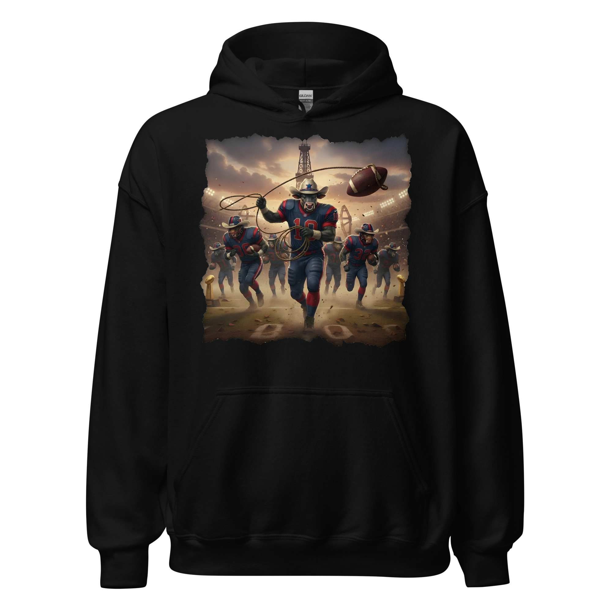 Bulls on Parade Texans Unisex Hoodie - Image 3