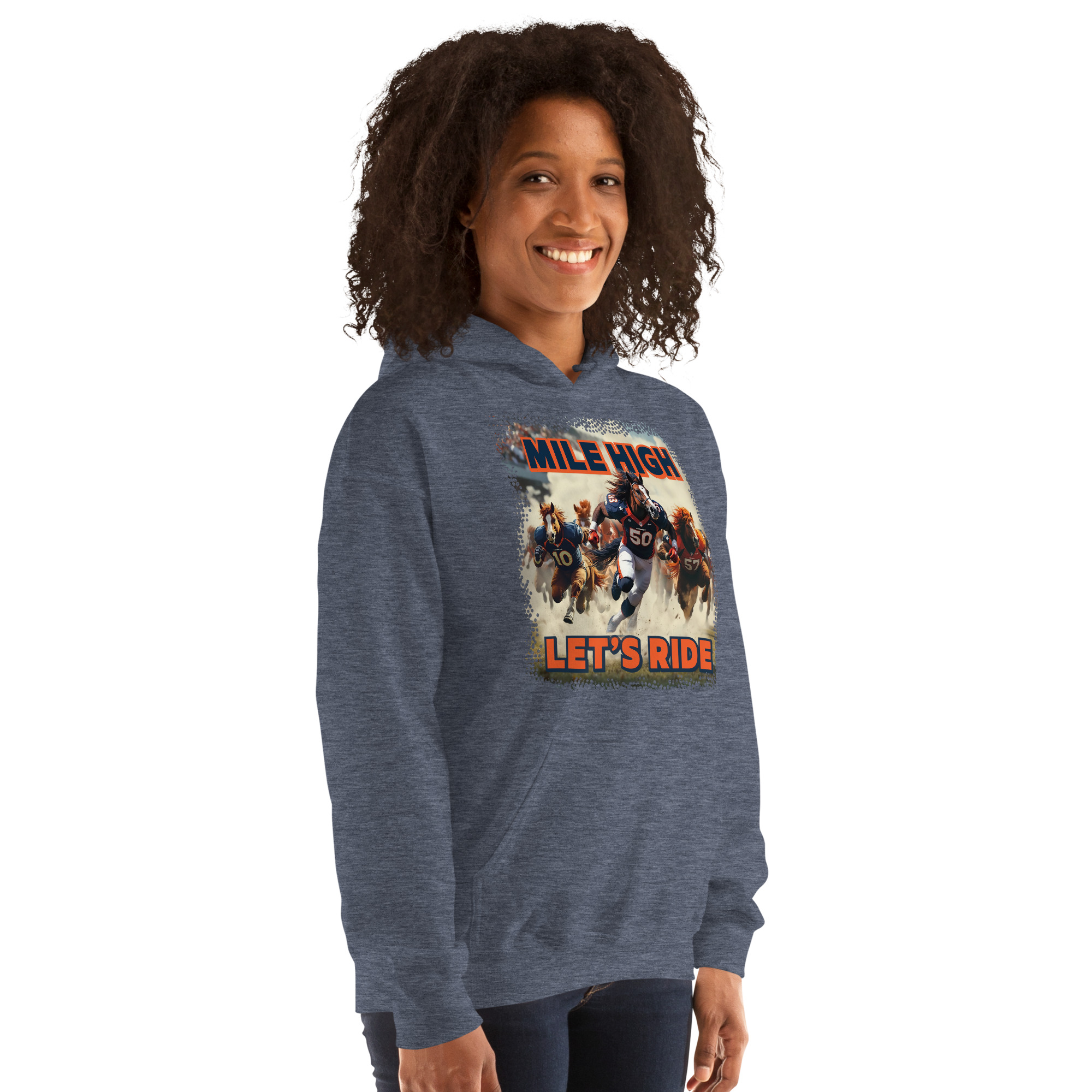 Mile High Broncos Unisex Hoodie - Image 8